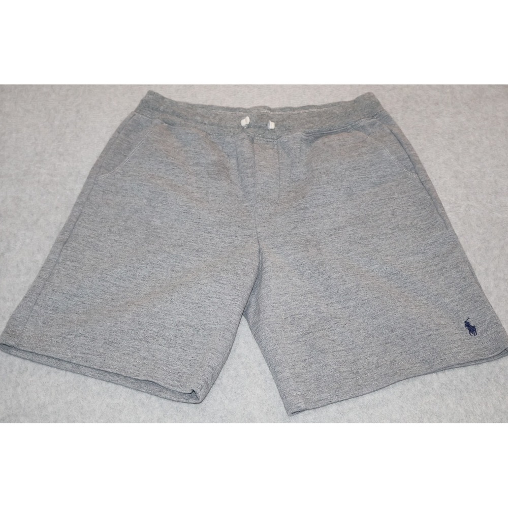Polo Ralph Lauren Shorts Kids Large Gray Pony Drawstring Cotton Blend Lounging